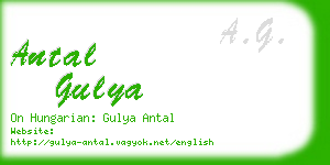 antal gulya business card